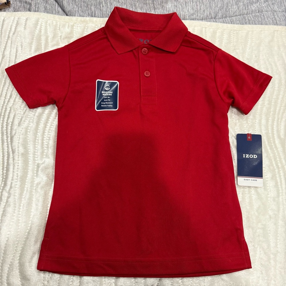Izod Red Polo Shirt Classic Design